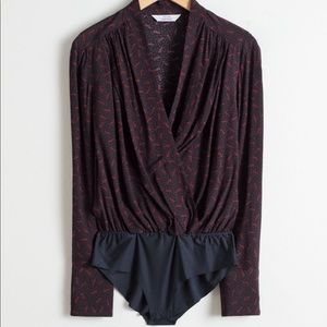 & Other Stories Paris print bodysuit